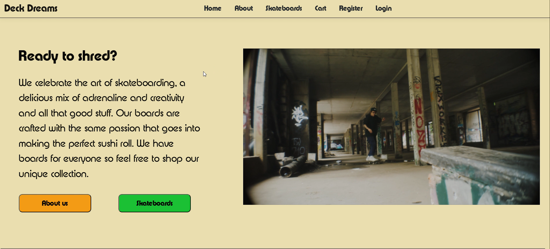 Deck Dreams E-Commerce